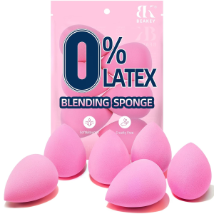 BEAKEY 0 Latex Makeup Sponge Set of 6